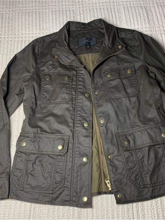 J. Crew Jackets & Blazers - J. Crew Women’s Olive/Brown Waxed Canvas Field Jacket